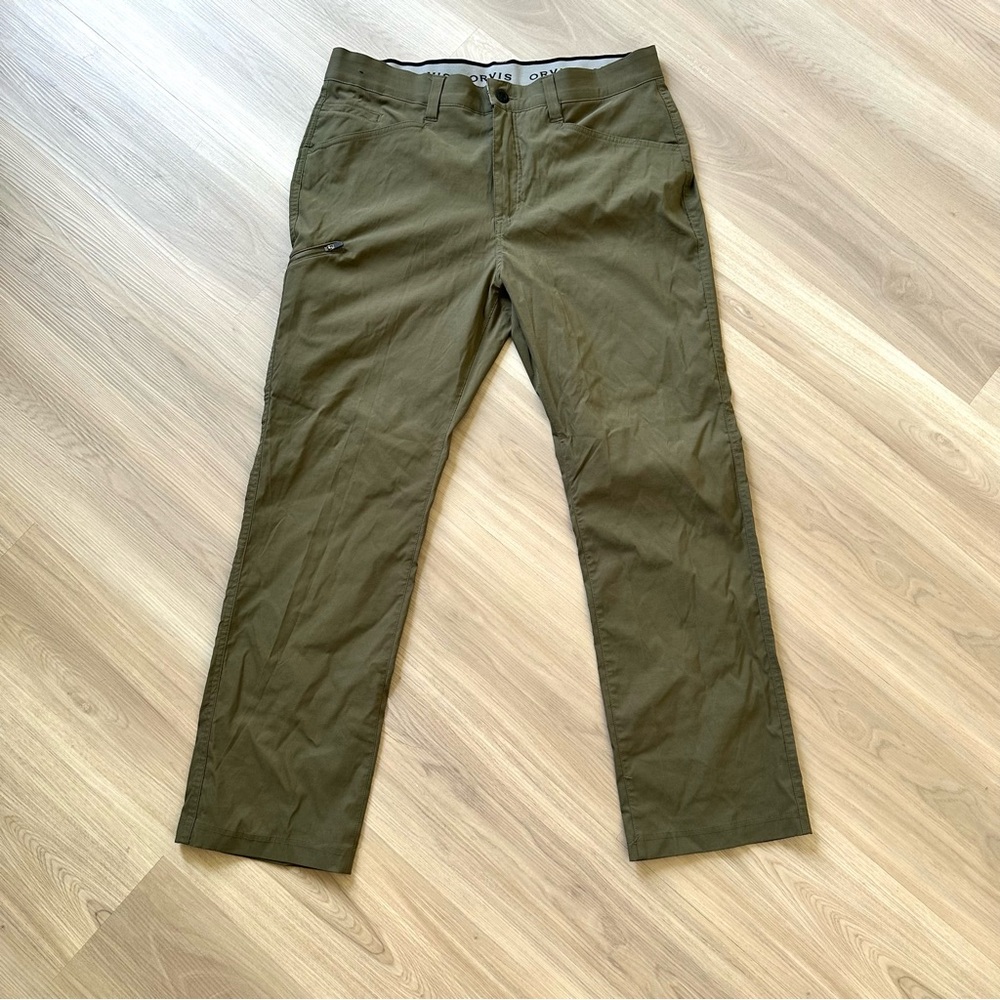 Orvis Men’s 36x30 Green Nylon Stretch Pants